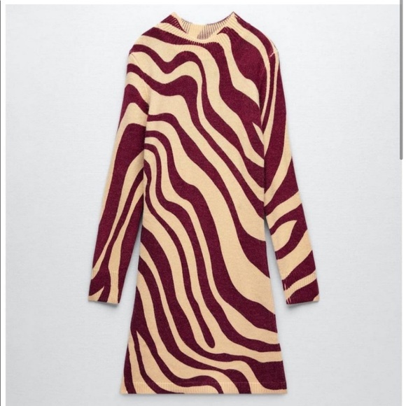 Zara Jacquard Knit Mini Dress - Picture 2 of 5